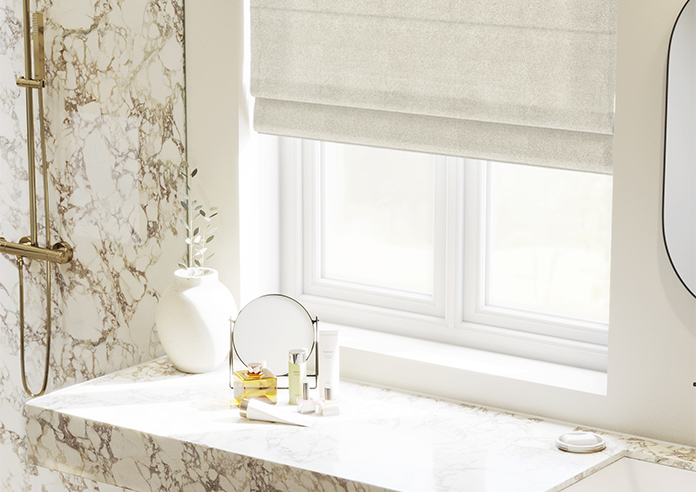 William Morris Lodden Embroidery, Chalk - Roman Blind - Image 5